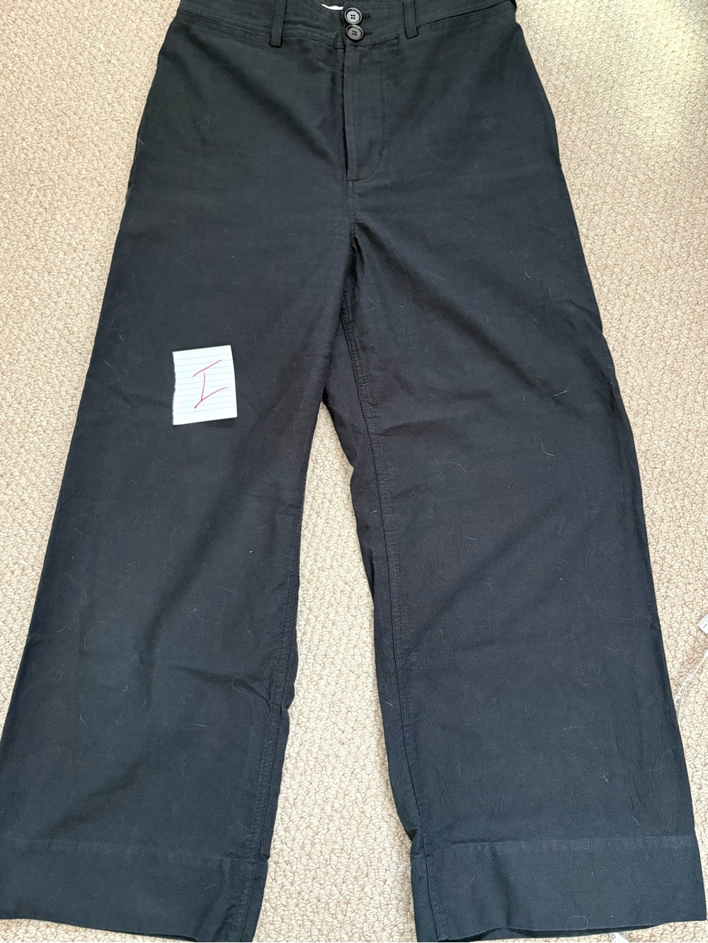 Women’s Apiece Apart Women's Black Wide Leg Pants Size 8